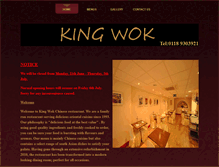 Tablet Screenshot of kingwok.co.uk